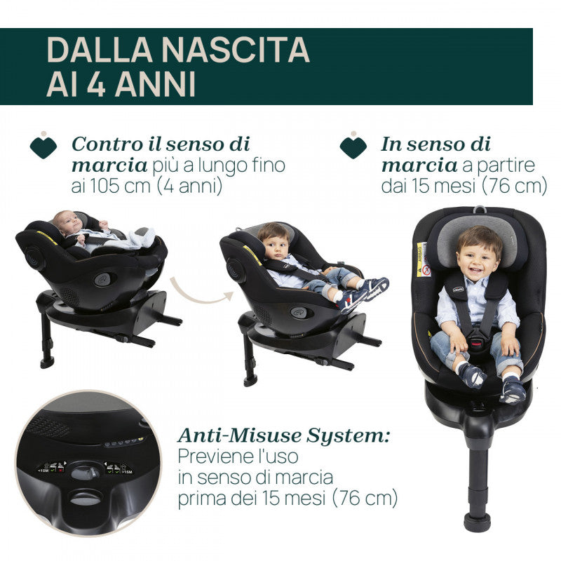 Chicco Easy Recline System 40 - 105 cm SEAT105 Ever Green - 18