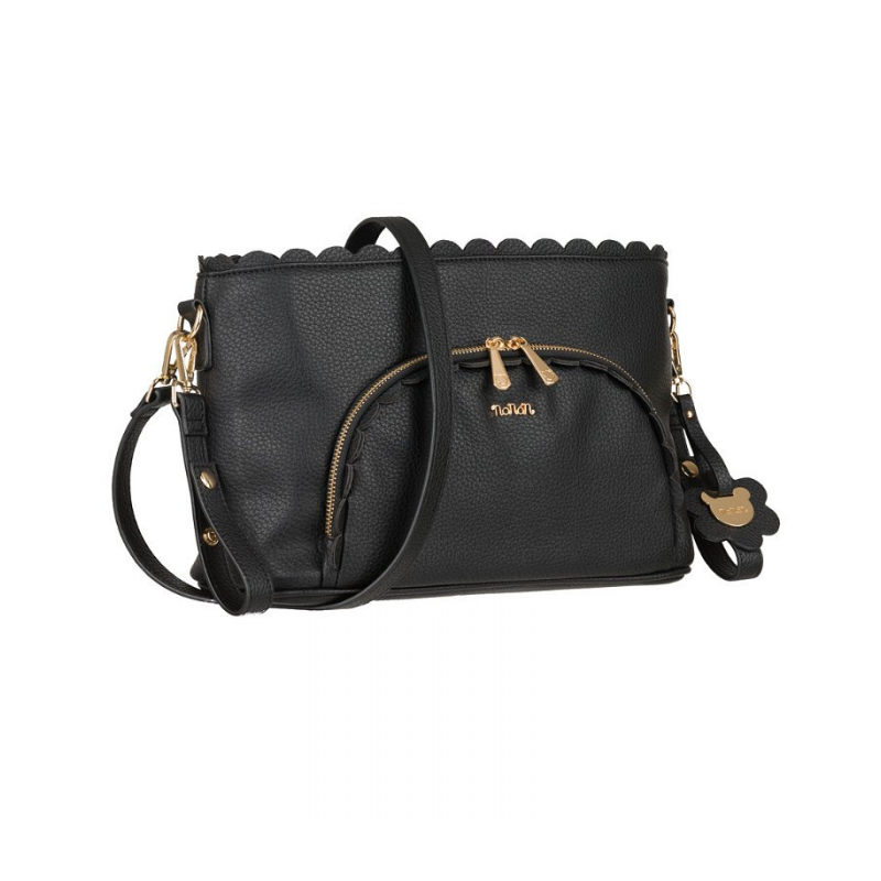 Borsa Nanan Da Passeggio Ecopelle Nera