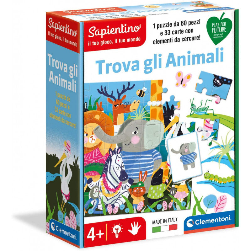 Clementoni Sapientino Cerca e Trova Animali
