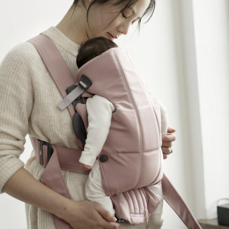 BabyBjorn Marsupio Mini Cotone Rosa dusty - 3