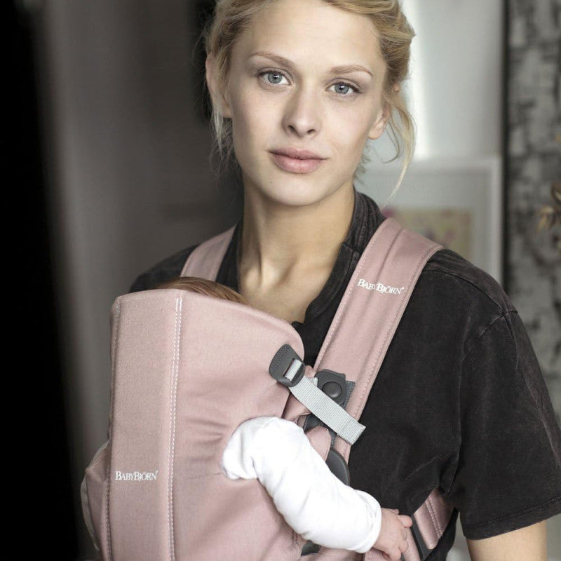 BabyBjorn Marsupio Mini Cotone Rosa dusty - 4