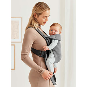 BabyBjorn Marsupio Mini Jersey 3D Grigio Scuro - 2