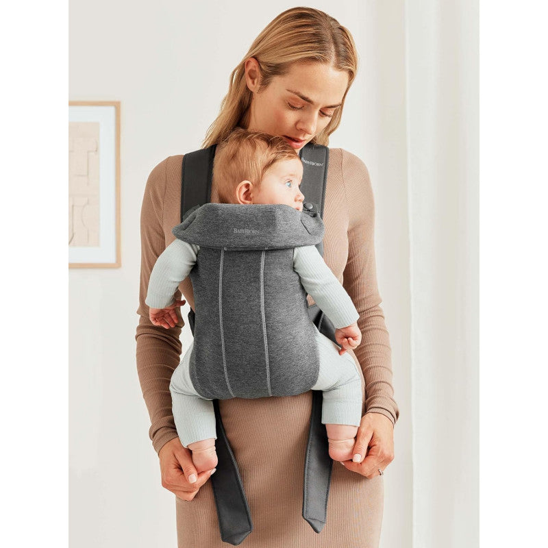 BabyBjorn Marsupio Mini Jersey 3D Grigio Scuro - 4