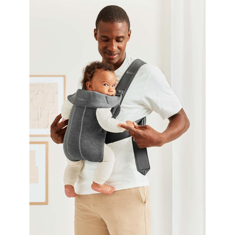 BabyBjorn Marsupio Mini Jersey 3D Grigio Scuro - 5