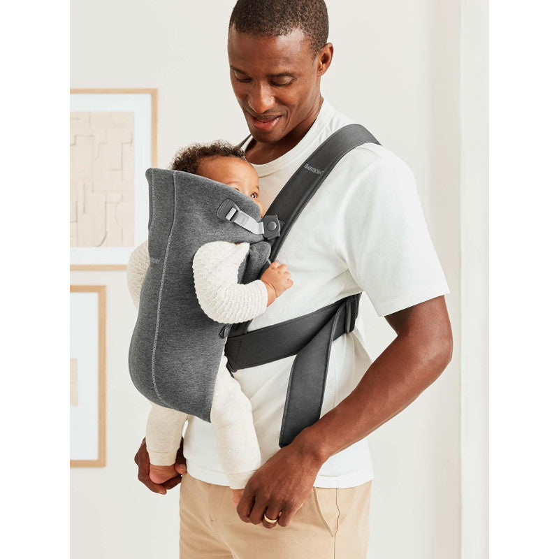 BabyBjorn Marsupio Mini Jersey 3D Grigio Scuro - 6