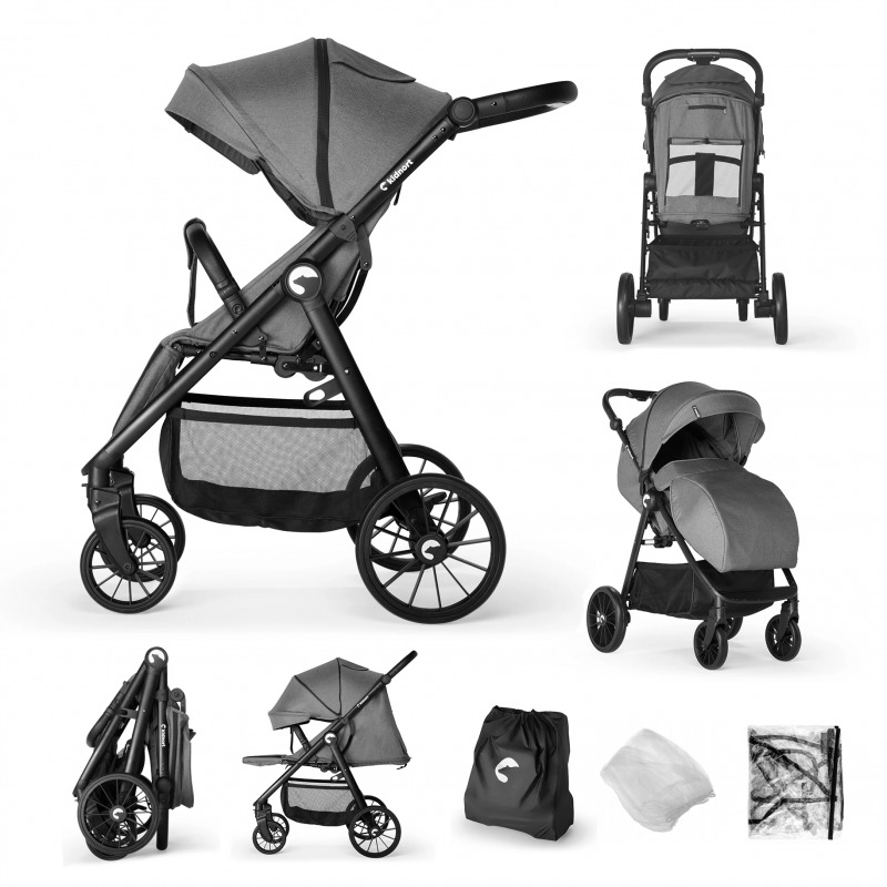 Sjolejon Kidnort - Passeggino Confortevole Grey