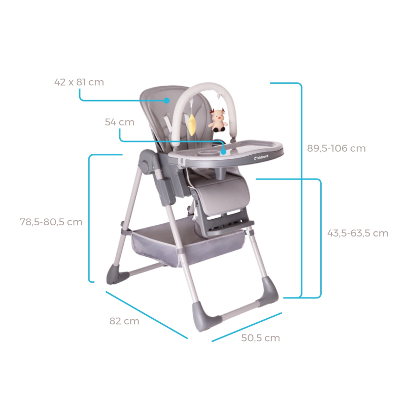 Seggiolone Pappa Kidnort Jordgubbe Verde - 6