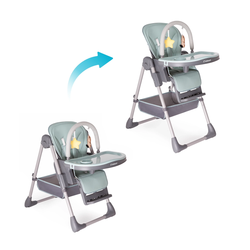 Seggiolone Pappa Kidnort Jordgubbe Verde