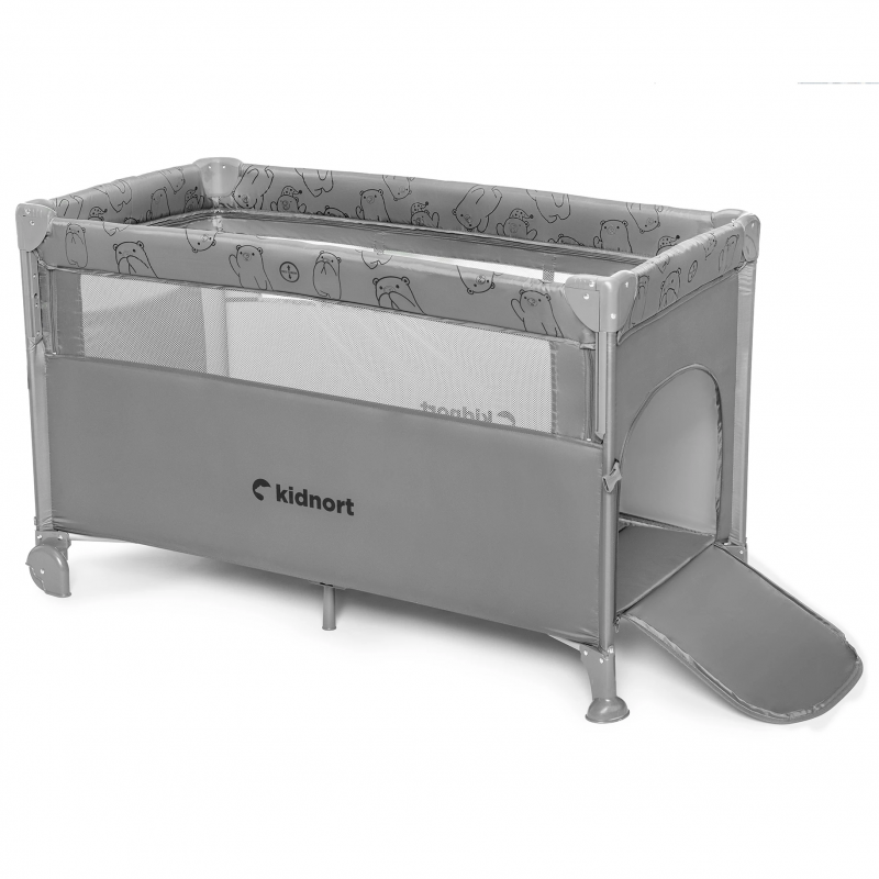 Lettino Co-sleeping Kidnort Naste Light Grey - 4