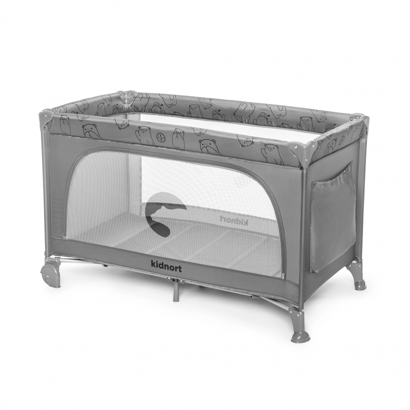 Lettino Da Campeggio Grotta Kidnort Light Grey