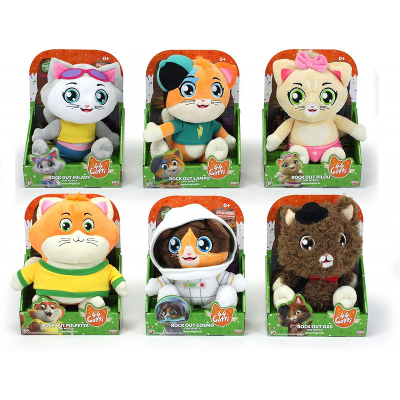 44 Gatti Peluche Musicale cm 20 - 2
