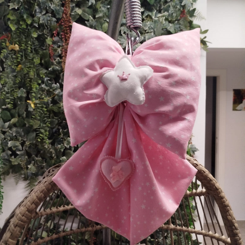 Fiocchi Nascita Artigianali Stella Rosa
