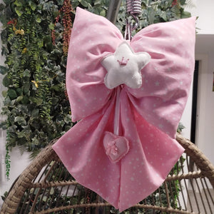 Fiocchi Nascita Artigianali Stella Rosa - 3