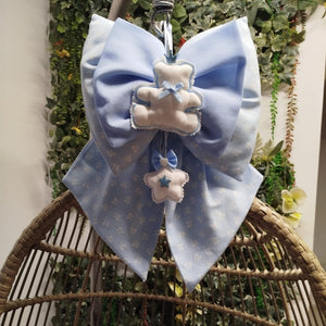 Fiocchi Nascita Artigianali Azzurro Funky - 2