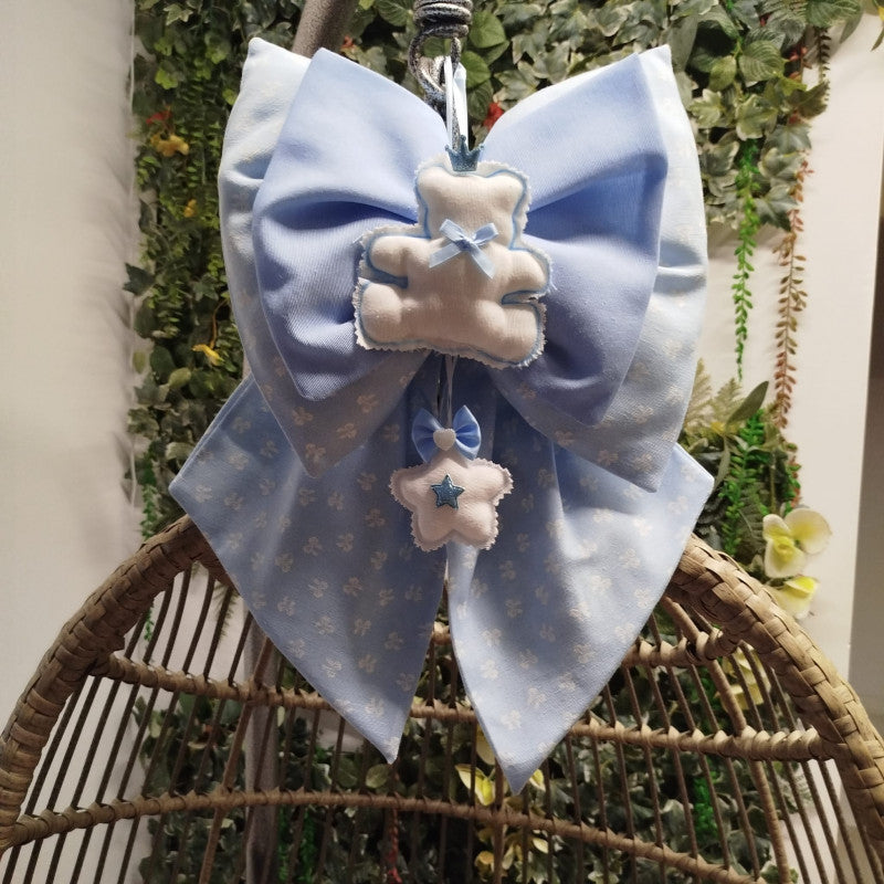 Fiocchi Nascita Artigianali Azzurro Funky - 2