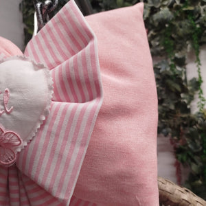 Fiocchi Nascita Gemellare Rosa Artigianale - 5
