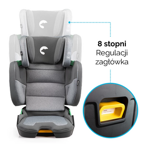Seggiolino auto Pieghevole Mane Kidnort Grey - 4