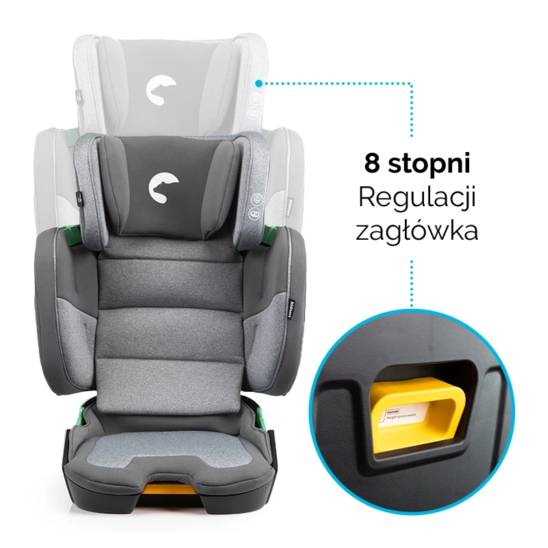 Seggiolino auto Pieghevole Mane Kidnort Grey - 4