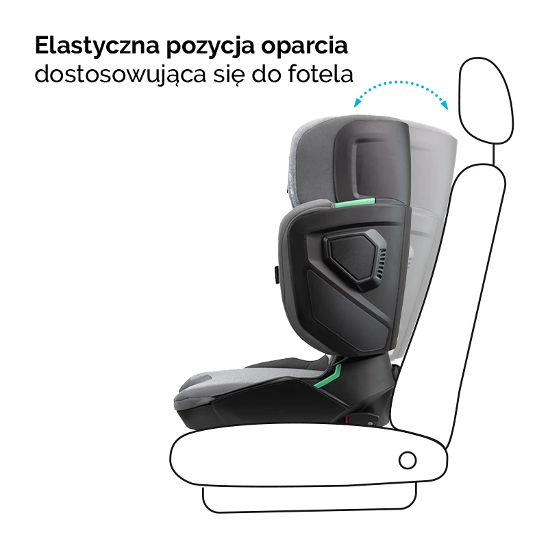 Seggiolino auto Pieghevole Mane Kidnort Grey - 6