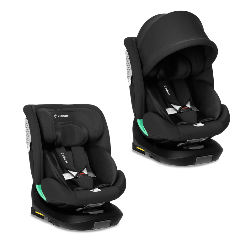 Seggiolino Auto Radjur Kidnort Black - 2
