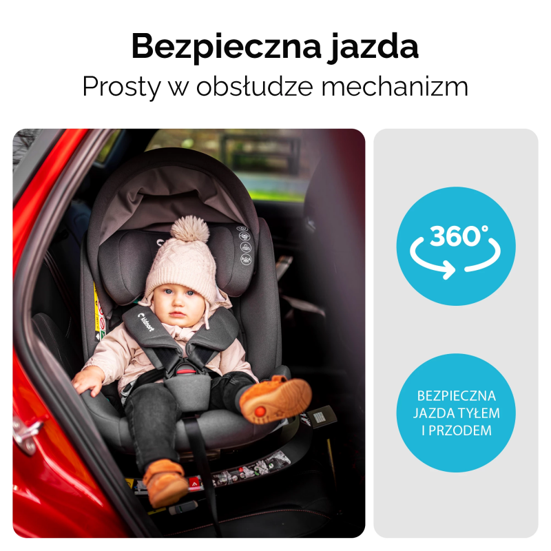 Seggiolino Auto Radjur Kidnort Black - 3