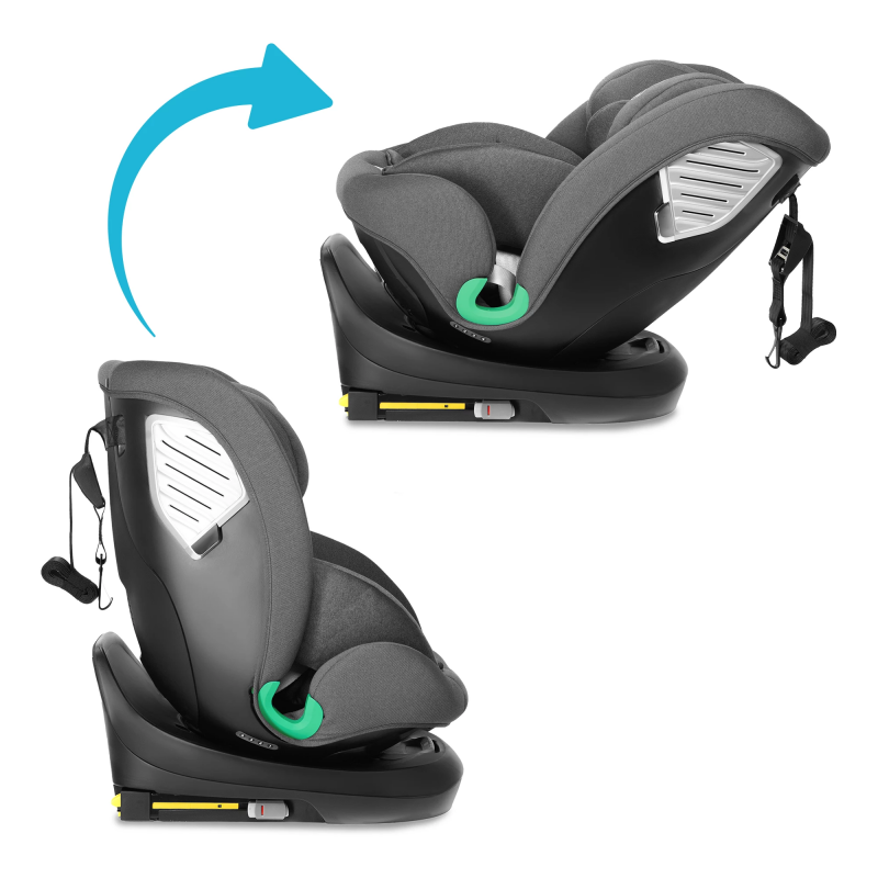 Seggiolino Auto Radjur Kidnort Grey - 2