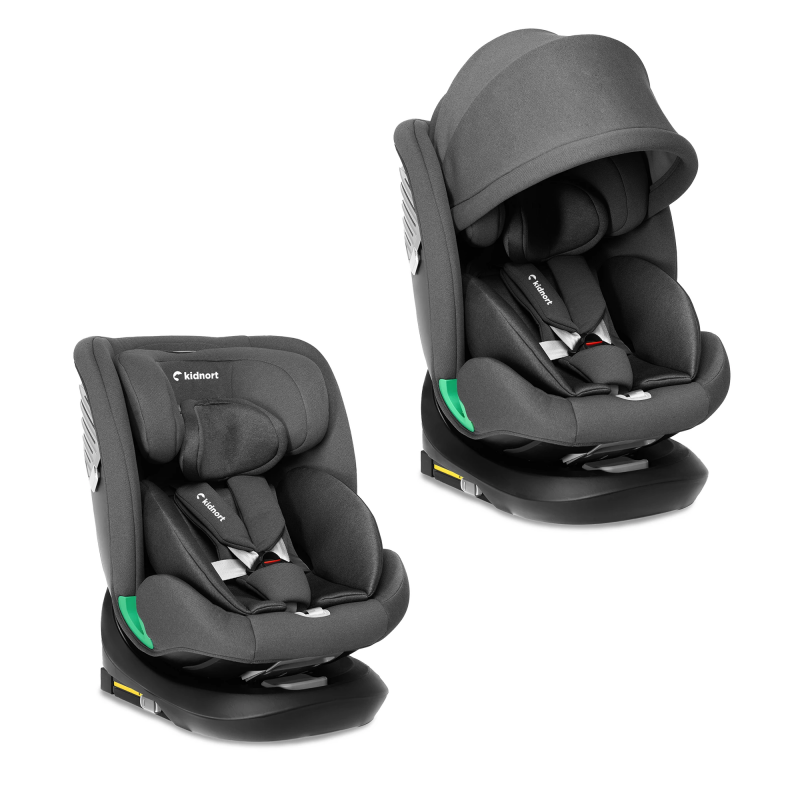 Seggiolino Auto Radjur Kidnort Grey - 9