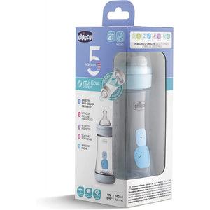 Biberon Chicco Perfect 5 - 240 ml - Celeste - 4