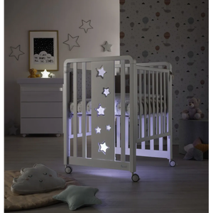 Lettino Glam Lux Con Tessile Glam Bianco
