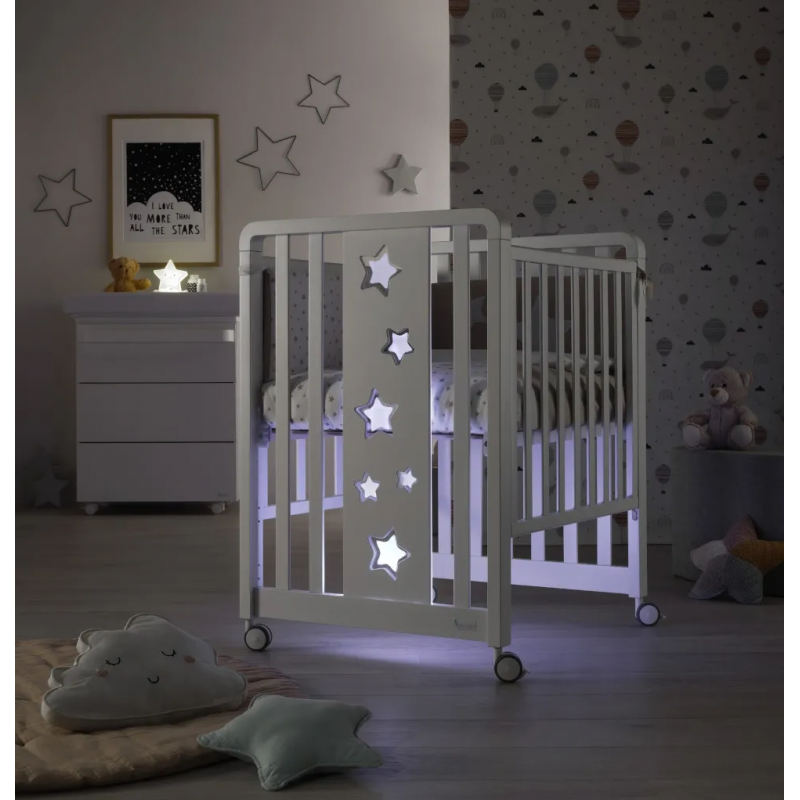 Lettino Glam Lux Con Tessile Glam Bianco