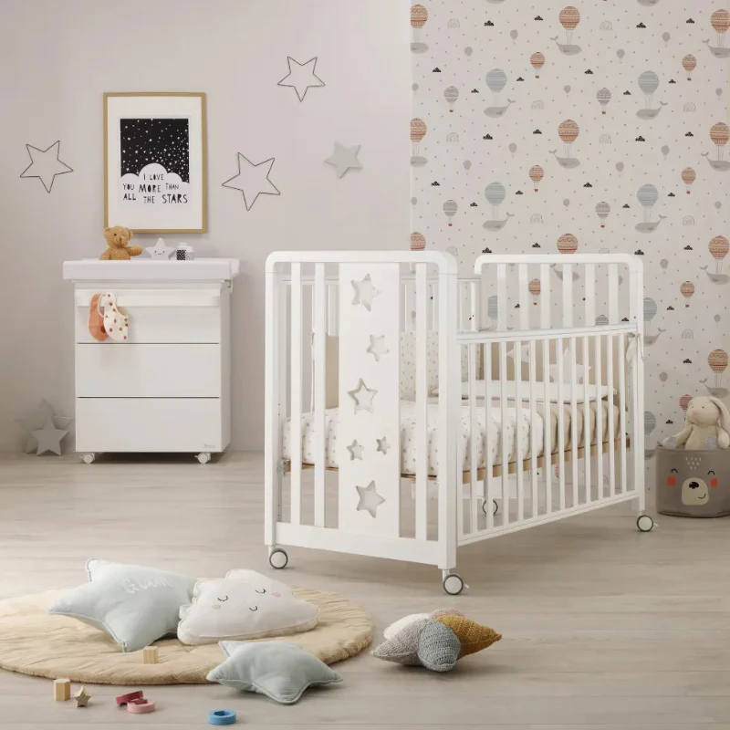 Lettino Azzurra Design Glam 9ni1 Stelle Bianco