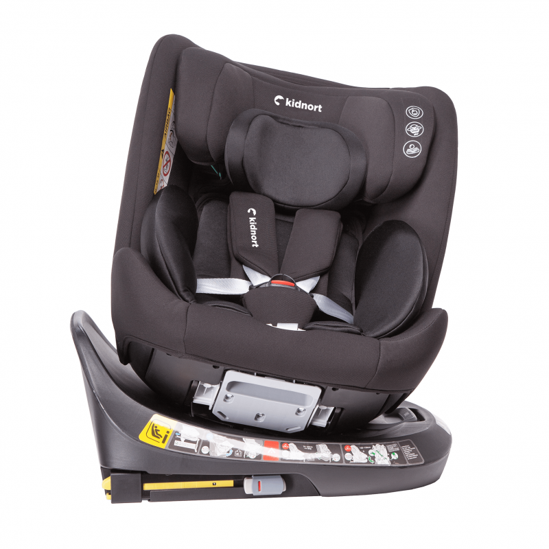 Seggiolino Auto Radjur con Top Tether Black - Kidnort - 7
