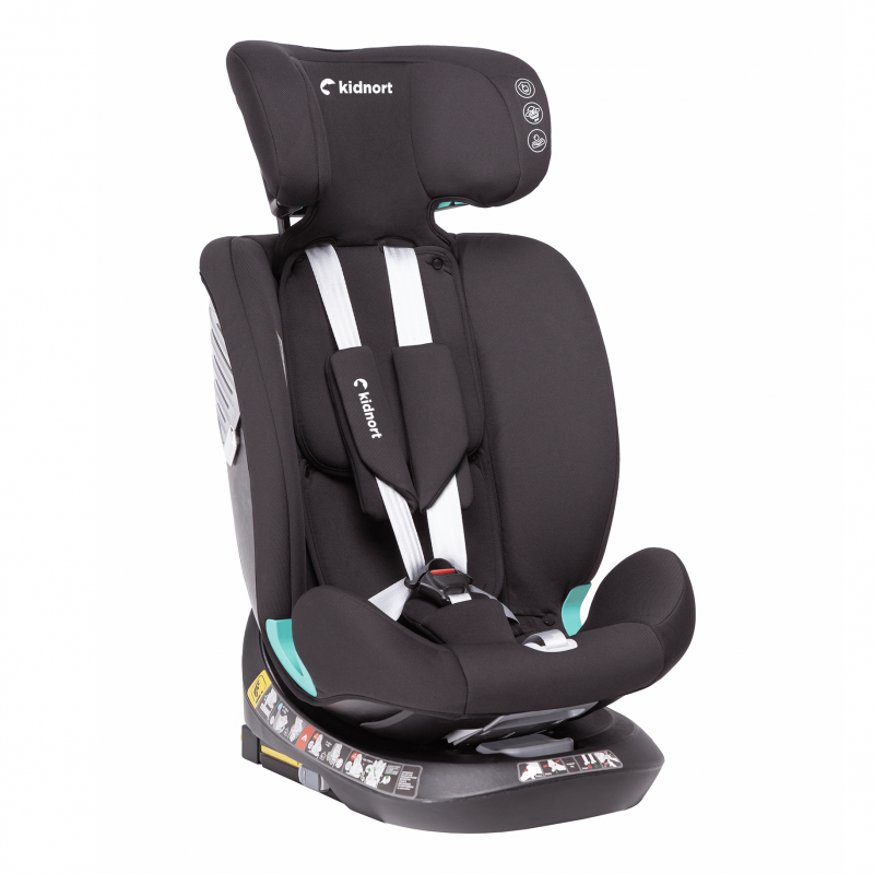 Seggiolino Auto Radjur con Top Tether Black - Kidnort - 8