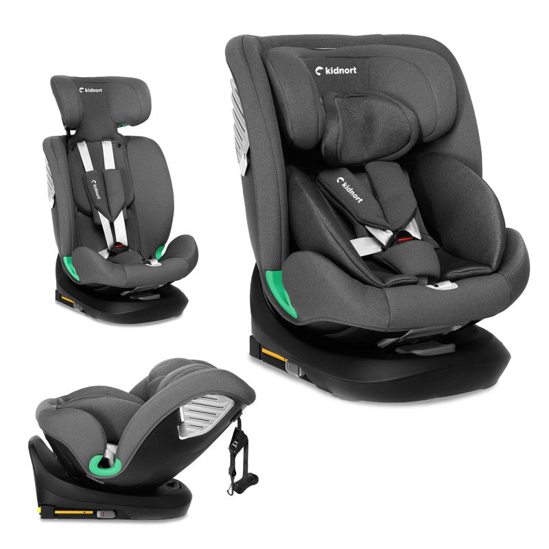Seggiolino Auto Radjur con Top Tether Grey - Kidnort