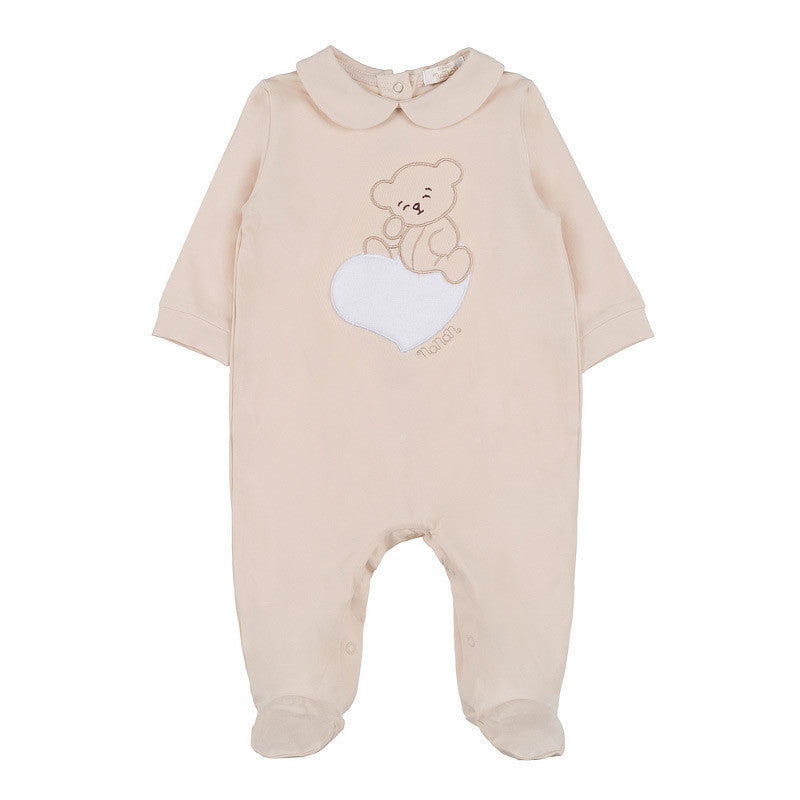 Tutina Nanan Orso Cuore Beige - 6 Mesi