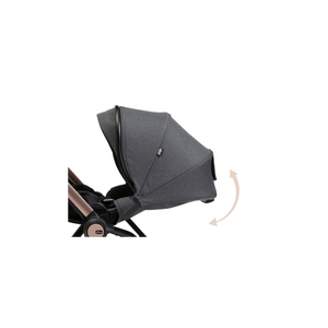 Capotta Per Passeggino Chicco Black Satin