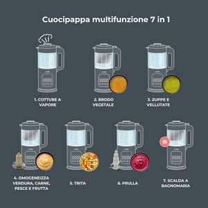 Cuocipappa multifunzione 7 in 1 Magic Pappa con Ricettario - 3