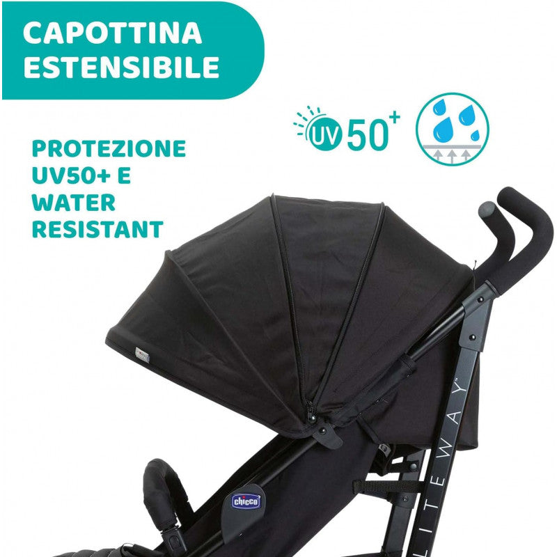 Capottina Passeggino Chicco Liteway 4 Jet Black