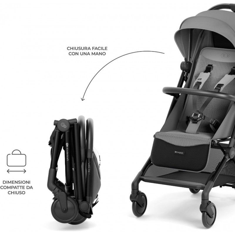 Passeggino Pilot 2 KinderKfraft Platinum Gray - 7