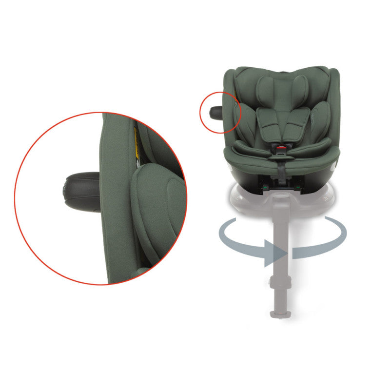 Seggiolino auto Disk Grow i-Size Foppapedretti Olive - 4