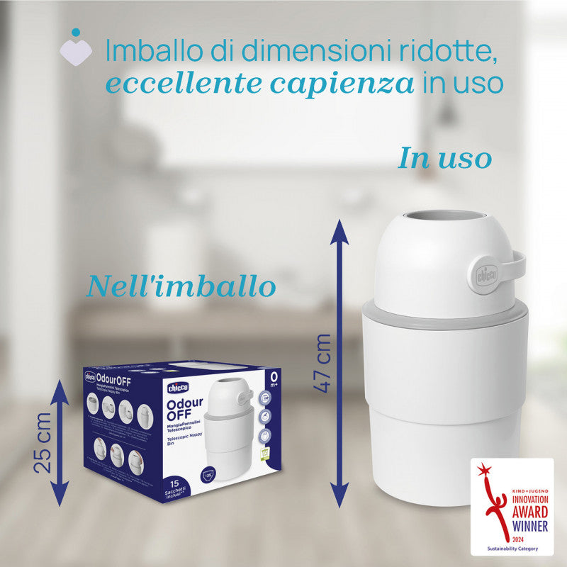 Odour OFF Mangiapannolini Telescopico Chicco - 4