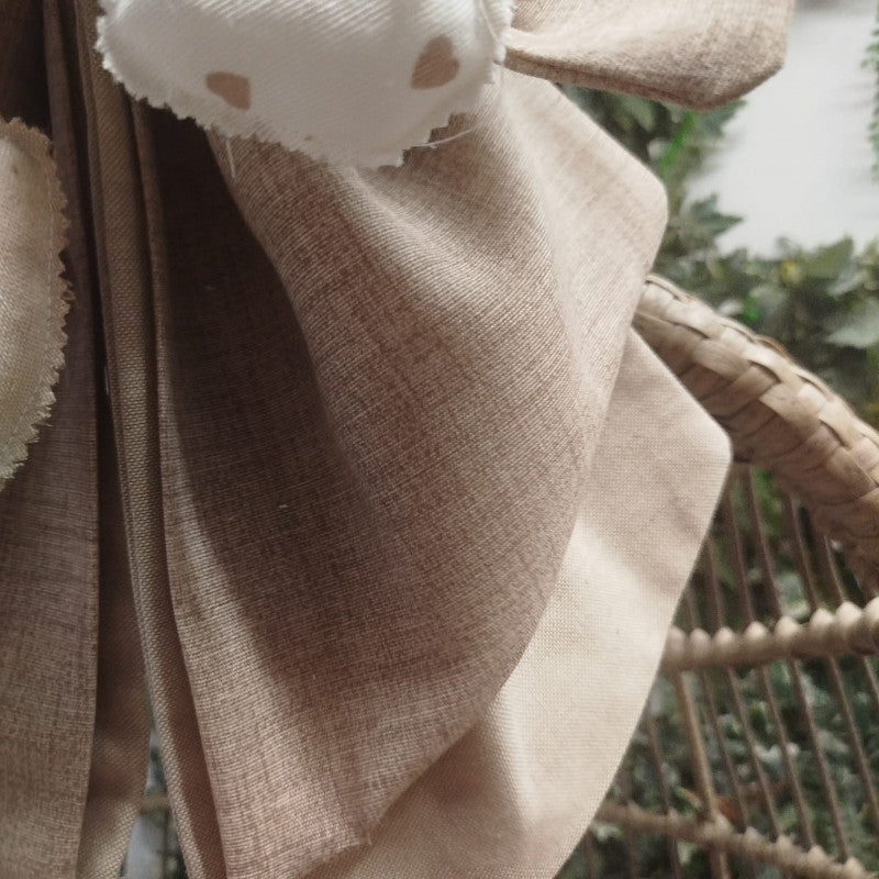 Fiocco Nascita Beige Cuore - 3