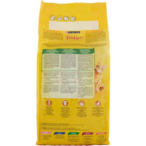 PURINA FRISKIES 5 Promesse Crocchette per Gatti Adulti con Pollo, Tacchino e Verdure Sacco da 2kg - 3