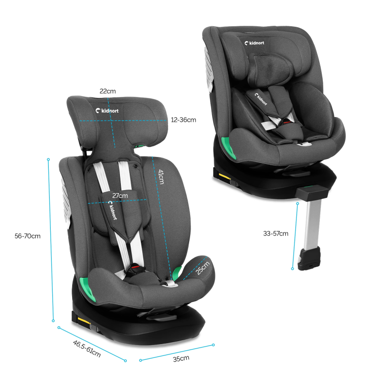 Seggiolino auto Rådjur con gamba di Supporto - 40-150 cm i-Size - 7