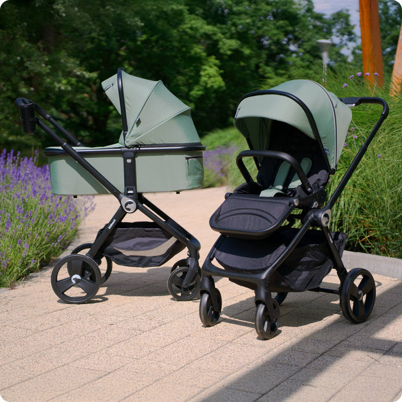 Lettino completo Web con Passeggino 2in1 Isbjiorn Green - 6
