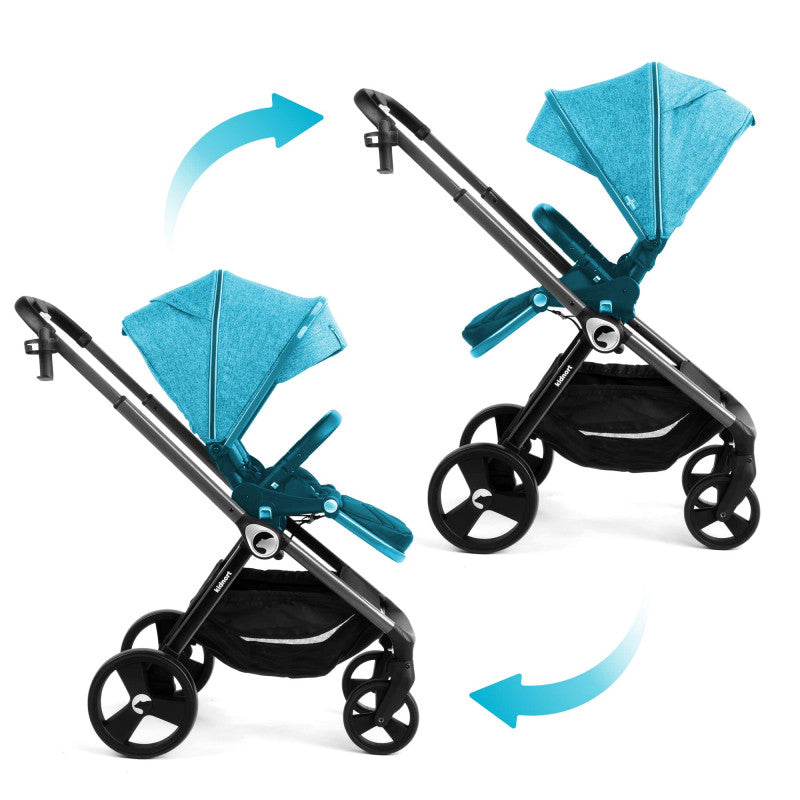 Lettino completo Web con Passeggino 2in1 Isbjiorn Green - 10