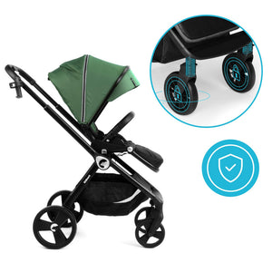 Lettino completo Web con Passeggino 2in1 Isbjiorn Green - 12