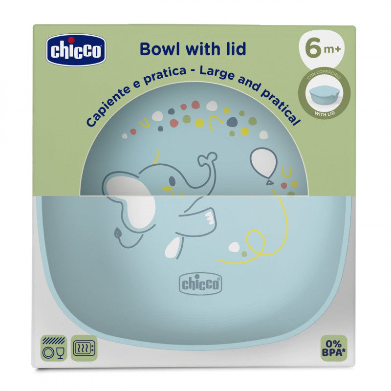 Ciotola con coperchio Celeste 6m+ Chicco