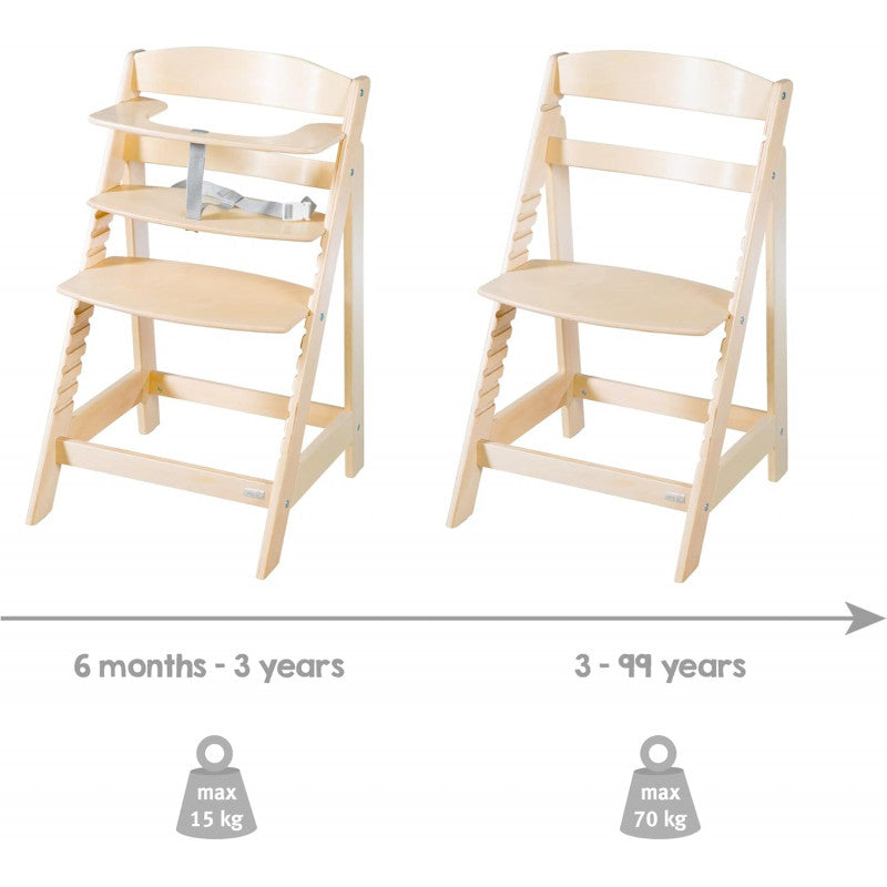 Seggiiolone Pappa Evolutivo Sit Up Flex Naturale - 6