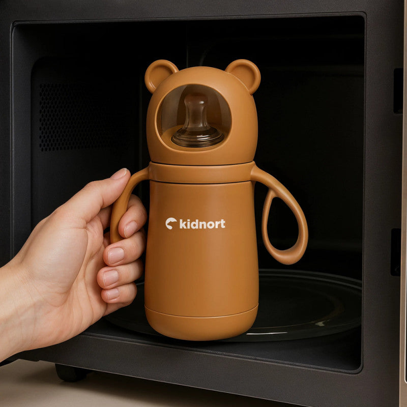 Biberon e Borraccia in Acciaio inox Paere 270 ml Brown - 3